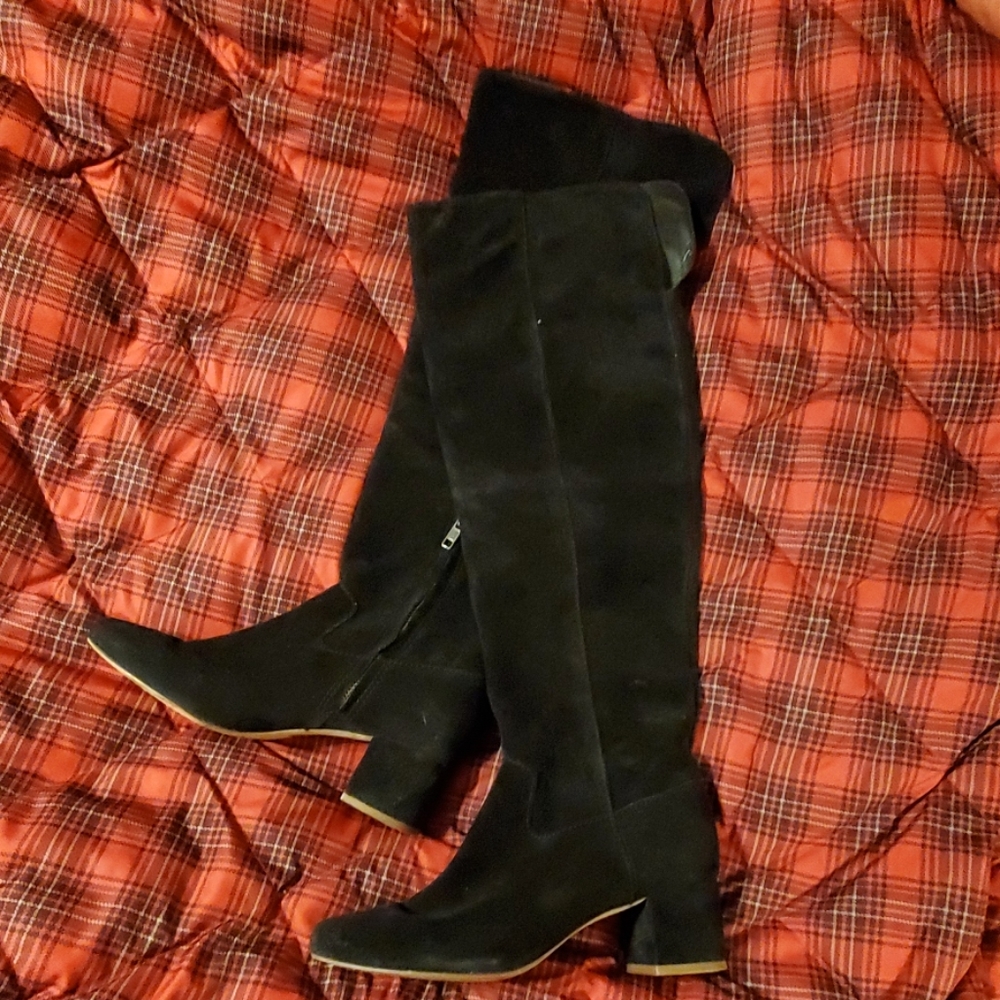 Madewell The Walker boot black suede